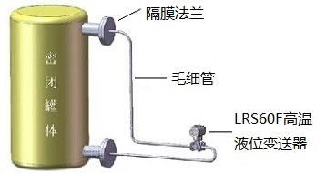 雙法蘭遠(yuǎn)傳高溫液位變送器